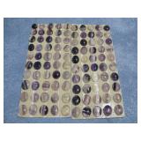 100 fluorite 8x10mm Cabochons