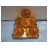 Six Plastic Dragon Ball Style Balls