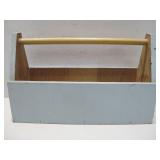 Handpaitned Wooden Box W/Handle See Info