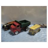 Vtg Tonka Toys Truck, Ford Model T Tin Car See