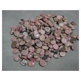 200 Rhodonite 8 x 10mm Cabochons