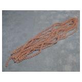 10 Rose Quartz Round 8mm Bead Strands 15' Each