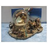 Silent Night Music Box Glitter Box 5.5' Tall