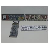 Four New Assorted Route 66 Signs 12'
