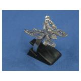 Vtg Sterling Silver SW Butterfly Ring Hallmarked