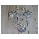 Three Concho Crtstal Buckle Keeper Tip Sets