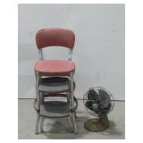 Vtg COSCO Stylaire Retro Chair & Fan See Info