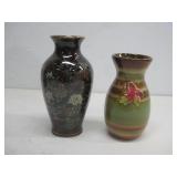 Two Ceramic Vases Tallest 7.5'