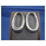 Vtg S.S. Mexico Hallmarked Earrings 19.48Grams TW