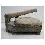 Vtg Wood Tortilla Press