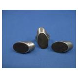 Vtg S.S. George Kee Dark Wood Ring & Earrings