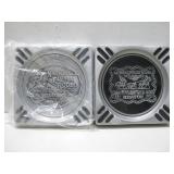 Two Vtg National Final Rodeo Collectors Ash Trays