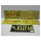 Five New Mexico License Plates