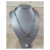 Dead Pawn Vtg Nickle Naja Sw Necklace