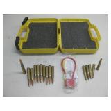 Pistal Gun Case W/15 Rounds Of 30-30 & .306 Ammo