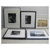 Five Framed Photo Prints Some Signed See Info