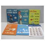 Five Vtg Dr. Seuss Books & Stamps