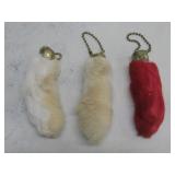 Three Vtg Original Rabbits Foot