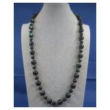 Onyx Beaded Necklace See Info