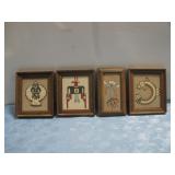 Four NM N/A Navajo Sand Paintings See Info
