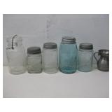 Antique Fruit Jars Ball Beehive,Masons See Info