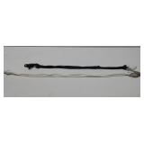 Two Vtg Abalone Shell Rope Belts