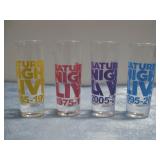 Four Saturday Night LIVE Anniversary Shot Glasses