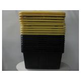 Ten 27 Gallon Storage Totes W/Lids
