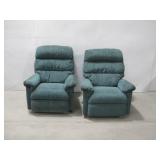 Two Matching Rocking Recliners See Info