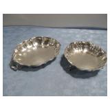 Oneida Silvertone Tray & Footed Dish See Info