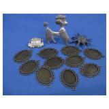 Ten Round Pendants & Three Pins