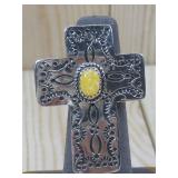 Navajo Adjustable Cross Ring Nickle Hallmarked