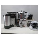 NIB Crock-Pot Slow Cooker,GE 42 Cup Coffee Urn See