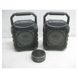 Three Blue-Tooth Speakers - Untested