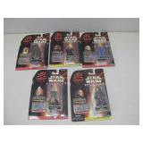 Five NIP Vtg Star Wars Episode I Figures See Info