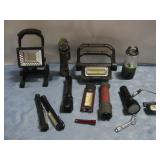 Assorted Flash Lights & Work Light
