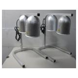 Two Avantco Warming Lamps DL2112-S Both Power On