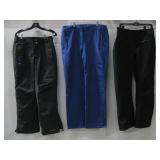 Three Pairs Of Snow Pants, Small, XXL, Size 8