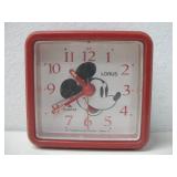 Vtg Lorus Disney Clock 2.5' Tall