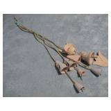 Ceramic Bunny Strung On Suede