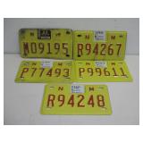 Five New Mexico Motorcycle License Plates
