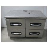 Four Drawer Refrigerated Chef Base Powers On See