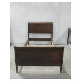 Vtg  Wooden Twin Bed Frame See Info