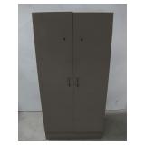 Two Door Metal Storage Cabinet 60' x 63' x 18' See