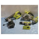 RYOBI Circular Saw,Flashlight,Drill See Info