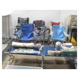 Outdoor Area Rug, Camping Chairs,Cot & More