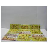 Fifteen New Mexico State License Plates
