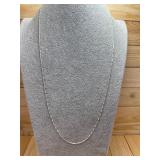 Sterling Silver Figaro Link Chain Necklace Hallmar