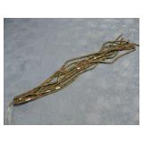 10 Unakite Rectangle 12mm Bead Strands 16'