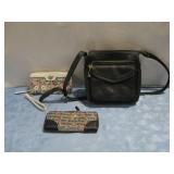 Fossil Leather Purse W/Two Juicy Couture See Info